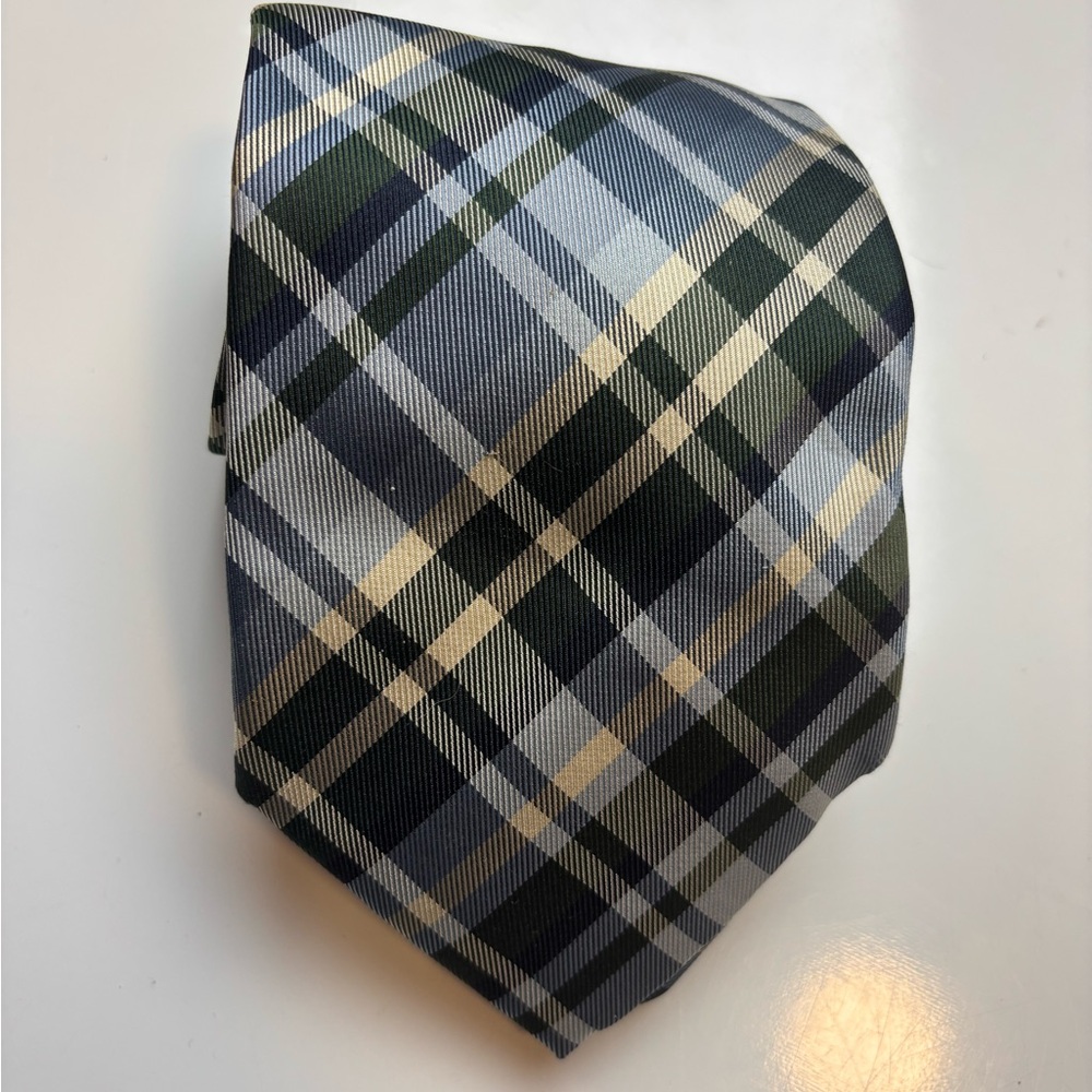 Bergdorf Goodman Plaid silk Tie‎